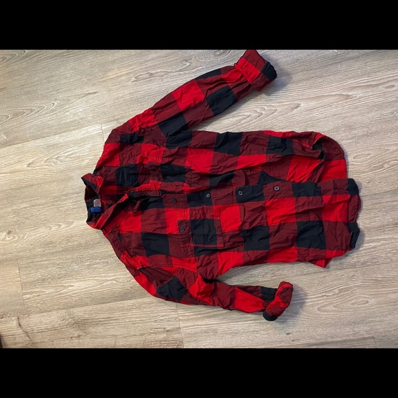 Plaid button up - Picture 3 of 3